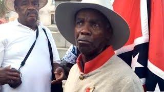 Black Confederate flag supporter defends beliefs