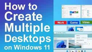 How to create multiple desktops on windows 11