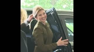 Ukraine's first lady Olena Zelenska arrives at the State Department in Washington