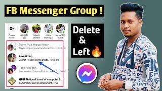 How To Delete Facebook Messenger Group Permanently  Messenger Group Delete