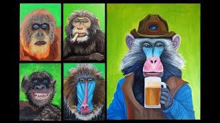 Population estimates for critically endangered primate species. and Painting Timelapse