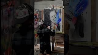 Dimebag Darrell Original Painting Creation by Christian Chapman!