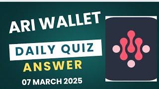 Ari Wallet Daily Quiz 07 March | What is a characteristic of a arichain's governance system?