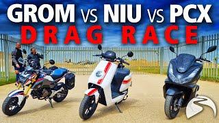 Niu NQi GTS review | Drag race vs Grom & PCX