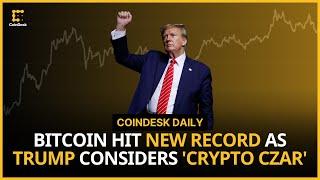 Bitcoin Breaches New Record Above $98K as MicroStrategy Soars and Trump Considers 'Crypto Czar'