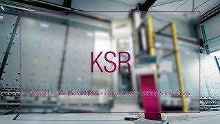 LiSEC KSR - Compact vertical glass edge seaming machine for rectangles and shapes (English)