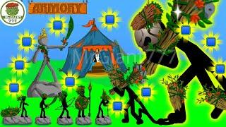 MAX UPGRADE ARMORY FINAL BOSS GIANT LEAF, x9999 ARMY LEAF SKIN | Stick War Legacy Mod | MrGiant777