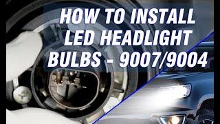 How to install led headlight bulbs - 9007/9004 - Novsight Auto Lighting