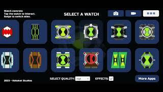 ben 10 all omnitrix white effects omni watch 3d