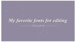 Font pack for editing - rare + unique fonts