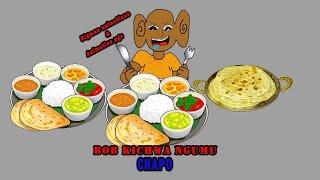 Bob kichwa ngumu operation kula chapati #animation #funny