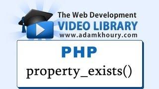 PHP Tutorial - property_exists() Class Object Oriented Programming OOP