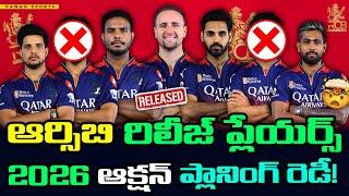 IPL 2026 RCB retain and release players list  || royal challengers bengaluru | ipl 2026