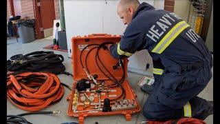 Confined Space Rescue: Setup for Making Entry on Air, Hardline Communications, & PPE