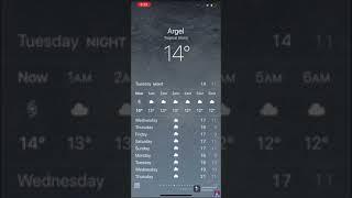 iOS Weather animation: Tropical Storm