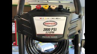 $199 Simpson 2800 PSI power washer review : Is it a good value for the price?    MS61103