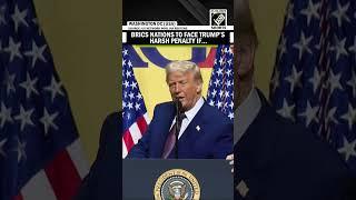 US President Donald Trump threatens of 150% tariff on BRICS countries trying to “destroy dollar”