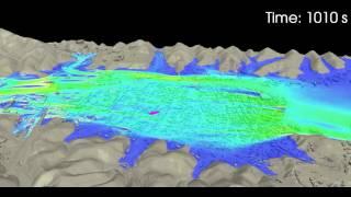 Tsunami run-up analysis with a 60 m class ship as a floating object in Kesennuma by MPS method