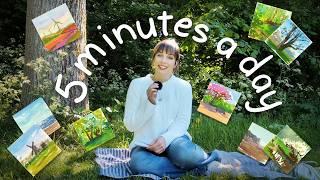 Paint better in just 5 minutes a day?  My #pleinairpril mini challenge!