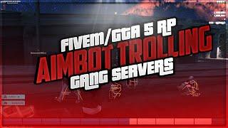 AIMBOT TROLLING FIVEM GANG SERVERS (GTA 5 RP ESX FiveM)