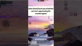 When u Actually start appreciating the sunset in game or graphics