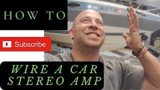 How to wire amplifier, amp install. Car amp installation how to. BASIC 101, car audio.