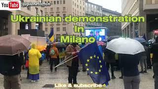 Ukrainian demonstration in Milano Italy 