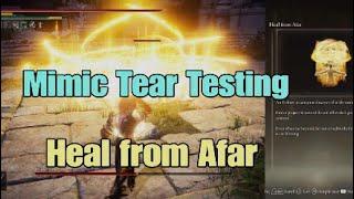 Elden Ring DLC Heal from Afar Mimic Tear Testing with Morgott's Cursed Blade