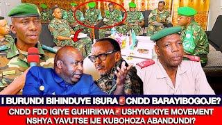 BURUNDI BIHINDUYE ISURACNDD BARAYIBOGOJEUSHYIGIKIYE MOVEMENT NSHYA YAVUTSE IJE KUBOHOZA ABANDUNDI?