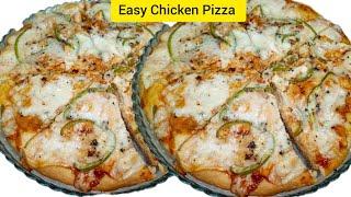 Easy Wala Homemade Chicken Pizza Recipe Without Oven By Masara Kitchen 