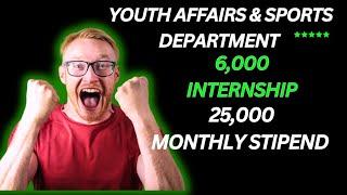 Youth Affairs & Sports Department Internship|Punjab internship| government internship