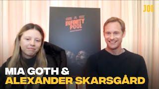 Mia Goth & Alexander Skarsgård on sex scenes, Infinity Pool & favourite scary movies of all time