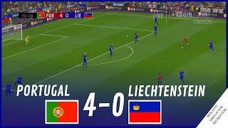 PORTUGAL vs. LIECHTENSTEIN [4-0] • HIGHLIGHTS | VideoGame Simulation & Recreation