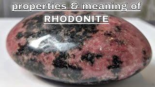 Rhodonite Meaning Benefits and Spiritual Properties