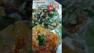 Chicken enchiladas with Southwest chopped salad #shorts #scarfcooks #foodlover #foodtiktok