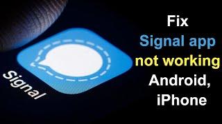 Fix Signal app not working Android, iPhone // Smart Enough