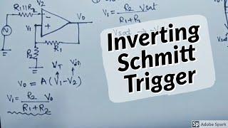 INVERTING SCHMITT TRIGGER using op-amp | In Hindi | Electronics Subjectified