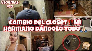 VLOGMAS10 No me deja sola tengo un hermano de oroCambio del closetcuánta suciedad había