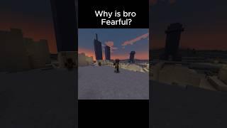 Why is bro in Fear  #minecraft #minecraftshorts