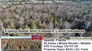 20 Acres Of Land For Sale In Maine | MOOERS REALTY Real Estate Linneus ME Video