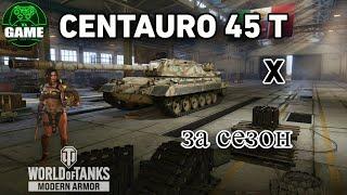 Мир танков. CENTAURO 45 T итальянский ст за сезон.  World of tanks CONSOLE.