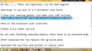 Note 3 Live demo unit Fix Bootloop/Reboot/downgrading/Install stock 4.4.2