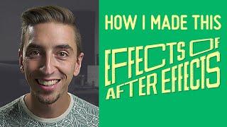 How I Animated the Effects of After Effects Title