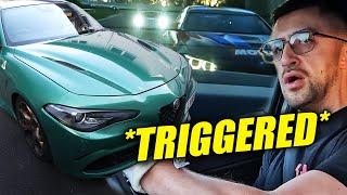 Paparazzi Upset Me in Alfa Romeo Giulia QV // Nürburgring