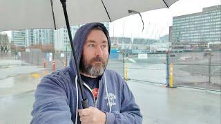 I Picked The Wrong Time To Visit Vancouver Canada -A Full Day Downtown In Nasty Weather & Retro Mall