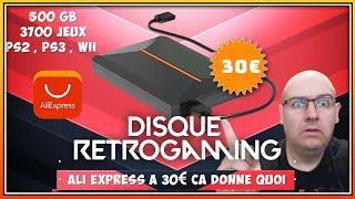 Disque dur retrogaming 500 Gb a 30 € ali express ca donne quoi ?