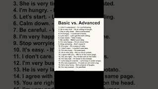 Advanced VS  Normal English in Use #shorts #englishvocabulary #spokenenglish