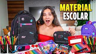 MEU MATERIAL ESCOLAR 2025!- VOU PRA FACULDADE?