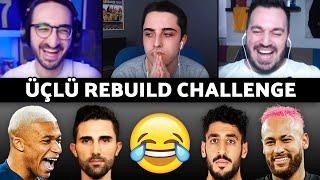 FARKLI KONSEPT!! BİRBİRİMİZE TAKIM KURDUK!! // ÜÇLÜ REBUILD // FIFA 20 KARİYER MODU