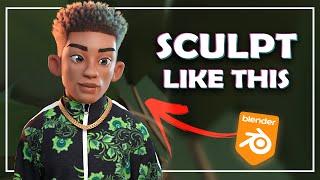 How I Sculpt Stylized Characters | Blender WORKFLOW